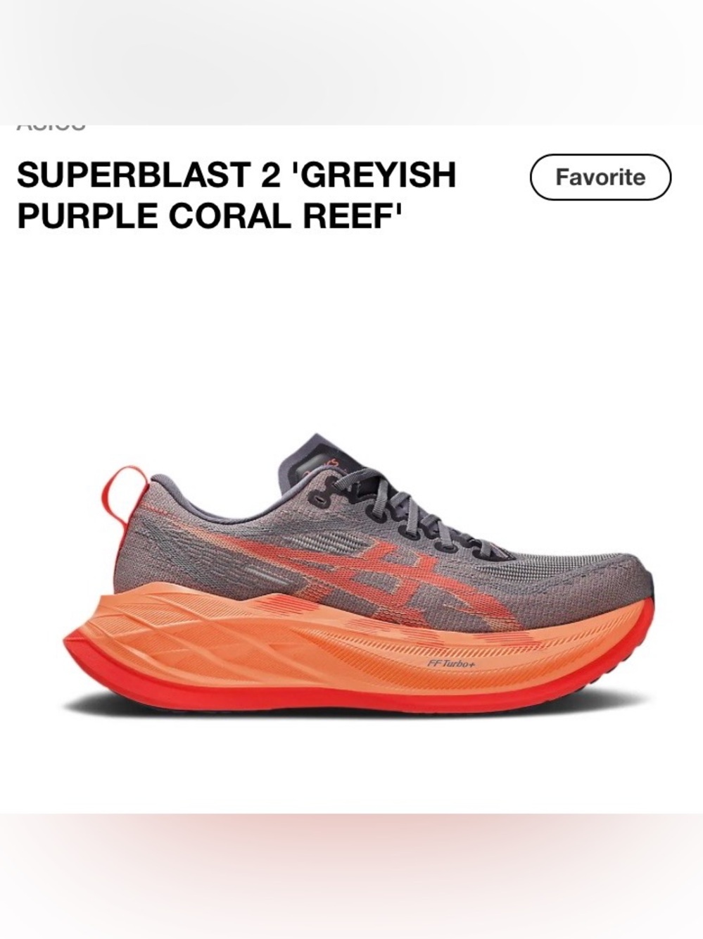 ASICS Superblast 2 running shoes size 11.5